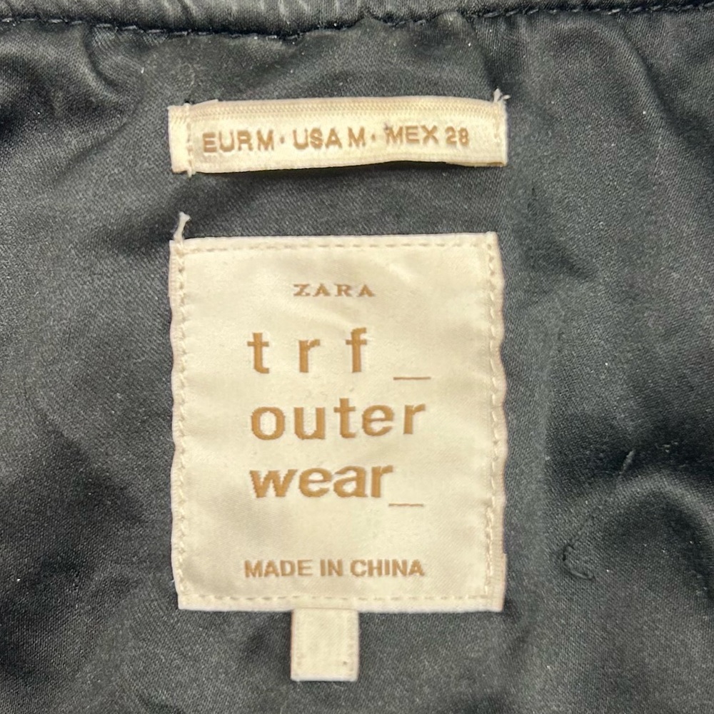 ZARA, TRF, Olive, Bomber Jacket, Size Medium - Picture 3 of 11